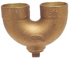 NIBCO - 1-1/2", Cast Copper Drain, Waste & Vent Pipe Return Bend with CO - C x C x CO with Plugs - All Tool & Supply