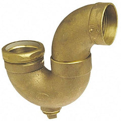 NIBCO - 1-1/2", Cast Copper Drain, Waste & Vent Pipe P Trap with CO - C x SJ with Plug - All Tool & Supply