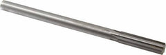 Made in USA - 0.615" Carbide-Tipped 6 Flute Chucking Reamer - Straight Flute, 9/16" Straight Shank, 2-1/4" Flute Length, 9" OAL - All Tool & Supply