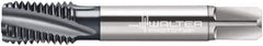 Walter-Prototyp - 7/8-14 UNF 4 Flute 3B Modified Bottoming Spiral Flute Tap - Cobalt, TiCN Finish, 4-11/16" OAL, Right Hand Flute, Right Hand Thread, Series A2345606 - All Tool & Supply