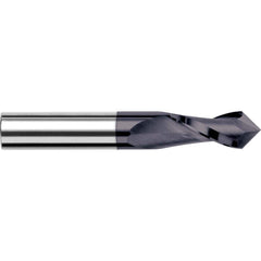 Harvey Tool - 1/2" Diam, 1" LOC, 2 Flute 90° Point Angle Solid Carbide Drill Mill - Exact Industrial Supply