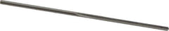 Made in USA - 0.0385" High Speed Steel 3 Flute Chucking Reamer - Straight Flute, 0.038" Straight Shank, 1/2" Flute Length, 1-1/2" OAL - All Tool & Supply