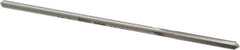 Made in USA - 0.1345" High Speed Steel 4 Flute Chucking Reamer - Straight Flute, 0.119" Straight Shank, 7/8" Flute Length, 3-1/2" OAL - All Tool & Supply