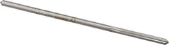 Made in USA - 0.1615" High Speed Steel 6 Flute Chucking Reamer - Straight Flute, 0.153" Straight Shank, 1-1/8" Flute Length, 4-1/2" OAL - All Tool & Supply