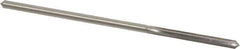 Made in USA - 0.1625" High Speed Steel 6 Flute Chucking Reamer - Straight Flute, 0.153" Straight Shank, 1-1/8" Flute Length, 4-1/2" OAL - All Tool & Supply