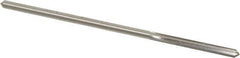 Made in USA - 0.164" High Speed Steel 6 Flute Chucking Reamer - Straight Flute, 0.153" Straight Shank, 1-1/8" Flute Length, 4-1/2" OAL - All Tool & Supply