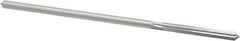 Made in USA - 0.1645" High Speed Steel 6 Flute Chucking Reamer - Straight Flute, 0.153" Straight Shank, 1-1/8" Flute Length, 4-1/2" OAL - All Tool & Supply