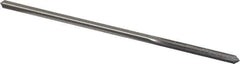 Made in USA - 0.165" High Speed Steel 6 Flute Chucking Reamer - Straight Flute, 0.153" Straight Shank, 1-1/8" Flute Length, 4-1/2" OAL - All Tool & Supply