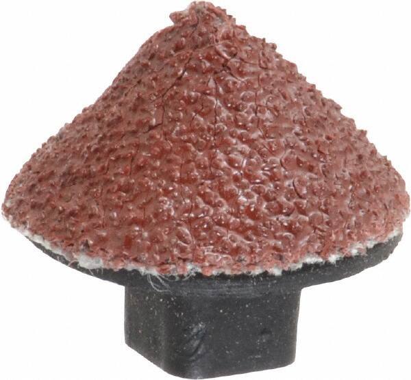 Superior Abrasives - 5/8" Diam 60 Grit 90° Included Angle Cone Center Lap - Aluminum Oxide, Medium Grade, Shank Mounted - All Tool & Supply