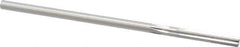 Made in USA - 0.2025" High Speed Steel 6 Flute Chucking Reamer - Straight Flute, 0.1945" Straight Shank, 1-1/4" Flute Length, 5" OAL - All Tool & Supply