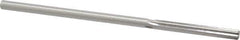 Made in USA - 0.2045" High Speed Steel 6 Flute Chucking Reamer - Straight Flute, 0.1945" Straight Shank, 1-1/4" Flute Length, 5" OAL - All Tool & Supply