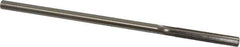 Made in USA - 0.245" High Speed Steel 6 Flute Chucking Reamer - Straight Flute, 0.2329" Straight Shank, 1-1/2" Flute Length, 6" OAL - All Tool & Supply