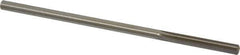 Made in USA - 1/4" High Speed Steel 6 Flute Chucking Reamer - Straight Flute, 0.2329" Straight Shank, 1-1/2" Flute Length, 6" OAL - All Tool & Supply