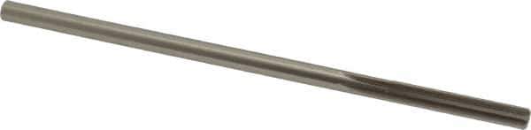 Made in USA - 0.2535" High Speed Steel 6 Flute Chucking Reamer - Straight Flute, 0.2405" Straight Shank, 1-1/2" Flute Length, 6" OAL - All Tool & Supply