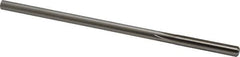 Made in USA - 0.254" High Speed Steel 6 Flute Chucking Reamer - Straight Flute, 0.2405" Straight Shank, 1-1/2" Flute Length, 6" OAL - All Tool & Supply