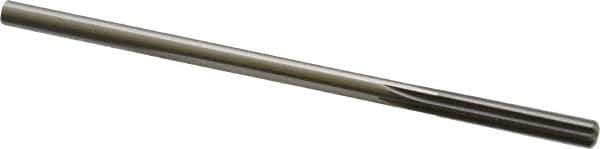 Made in USA - 0.256" High Speed Steel 6 Flute Chucking Reamer - Straight Flute, 0.2405" Straight Shank, 1-1/2" Flute Length, 6" OAL - All Tool & Supply