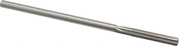 Made in USA - 0.262" High Speed Steel 6 Flute Chucking Reamer - Straight Flute, 1/4" Straight Shank, 1-1/2" Flute Length, 6" OAL - All Tool & Supply