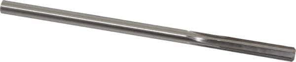 Made in USA - 19/64" High Speed Steel 6 Flute Chucking Reamer - Straight Flute, 0.2792" Straight Shank, 1-1/2" Flute Length, 6" OAL - All Tool & Supply