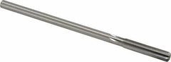 Made in USA - 0.319" High Speed Steel 6 Flute Chucking Reamer - Straight Flute, 0.2792" Straight Shank, 1-1/2" Flute Length, 6" OAL - All Tool & Supply