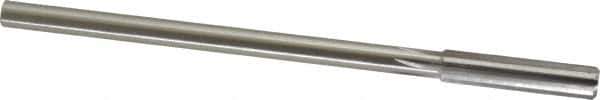 Made in USA - 0.34" High Speed Steel 6 Flute Chucking Reamer - Straight Flute, 0.2792" Straight Shank, 1-1/2" Flute Length, 6" OAL - All Tool & Supply