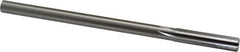 Made in USA - 0.407" High Speed Steel 6 Flute Chucking Reamer - Straight Flute, 0.3105" Straight Shank, 1-3/4" Flute Length, 7" OAL - All Tool & Supply