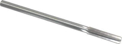 Made in USA - 0.439" High Speed Steel 6 Flute Chucking Reamer - Straight Flute, 0.373" Straight Shank, 1-3/4" Flute Length, 7" OAL - All Tool & Supply