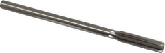 Made in USA - 0.447" High Speed Steel 6 Flute Chucking Reamer - Straight Flute, 0.373" Straight Shank, 1-3/4" Flute Length, 7" OAL - All Tool & Supply