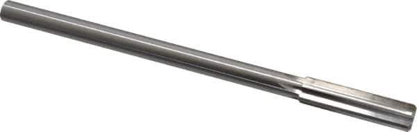 Made in USA - 0.455" High Speed Steel 6 Flute Chucking Reamer - Straight Flute, 0.373" Straight Shank, 1-3/4" Flute Length, 7" OAL - All Tool & Supply