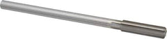 Made in USA - 0.465" High Speed Steel 6 Flute Chucking Reamer - Straight Flute, 0.373" Straight Shank, 1-3/4" Flute Length, 7" OAL - All Tool & Supply