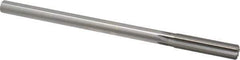 Made in USA - 0.477" High Speed Steel 6 Flute Chucking Reamer - Straight Flute, 0.4355" Straight Shank, 2" Flute Length, 8" OAL - All Tool & Supply