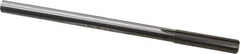 Made in USA - 0.479" High Speed Steel 6 Flute Chucking Reamer - Straight Flute, 0.4355" Straight Shank, 2" Flute Length, 8" OAL - All Tool & Supply