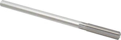 Made in USA - 0.486" High Speed Steel 6 Flute Chucking Reamer - Straight Flute, 0.4355" Straight Shank, 2" Flute Length, 8" OAL - All Tool & Supply