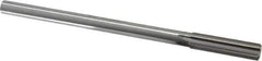 Made in USA - 0.494" High Speed Steel 6 Flute Chucking Reamer - Straight Flute, 0.4355" Straight Shank, 2" Flute Length, 8" OAL - All Tool & Supply