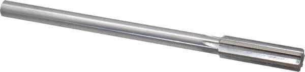 Made in USA - 0.579" High Speed Steel Chucking Reamer - Straight Flute, Straight Shank - All Tool & Supply