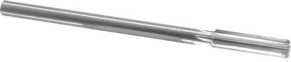 Made in USA - 0.591" High Speed Steel Chucking Reamer - Straight Flute, Straight Shank - All Tool & Supply