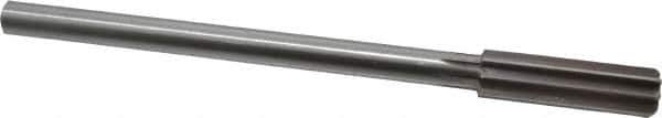 Made in USA - 0.595" High Speed Steel Chucking Reamer - Straight Flute, Straight Shank - All Tool & Supply