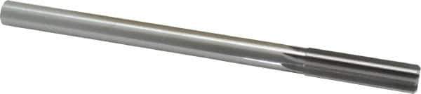 Made in USA - 0.624" High Speed Steel 8 Flute Chucking Reamer - Straight Flute, 0.5615" Straight Shank, 2-1/4" Flute Length, 9" OAL - All Tool & Supply