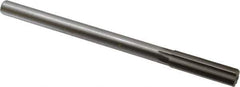 Made in USA - 0.639" High Speed Steel Chucking Reamer - Straight Flute, Straight Shank - All Tool & Supply