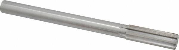 Made in USA - 0.861" High Speed Steel Chucking Reamer - Straight Flute, Straight Shank - All Tool & Supply