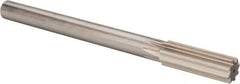 Made in USA - 0.884" High Speed Steel Chucking Reamer - Straight Flute, Straight Shank - All Tool & Supply