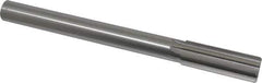 Made in USA - 1" High Speed Steel 8 Flute Chucking Reamer - Straight Flute, 7/8" Straight Shank, 2-3/4" Flute Length, 10-1/2" OAL - All Tool & Supply