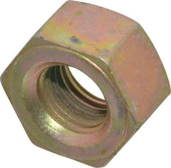 Value Collection - 3/4-10 UNC Steel Right Hand Heavy Hex Nut - 1-1/4" Across Flats, 47/64" High, Zinc Yellow Dichromate Finish - All Tool & Supply