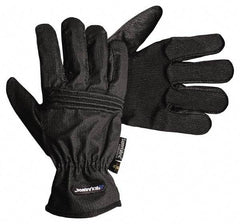 HexArmor - Size S (7), ANSI Cut Lvl A9, Puncture Lvl 3, Abrasion Lvl 5, Silicone Rubber Coated Cut & Puncture Resistant Gloves - 10.25" Long, Fully Coated Coated, SuperFabric Lining, Black, Paired - All Tool & Supply