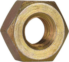 Made in USA - 5/16-18 UN Steel Right Hand Machine Screw Hex Nut - 9/16" Across Flats, 0.225" High, Cadmium-Plated Finish - All Tool & Supply