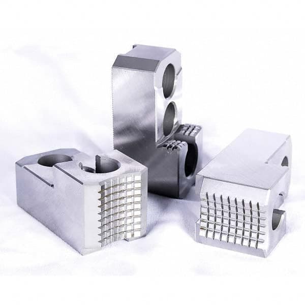 Kitagawa - Hard Lathe Chuck Jaws Jaw Type: Hard Jaw Jaw Interface Type: 1.5mm x 60 Serrated - All Tool & Supply