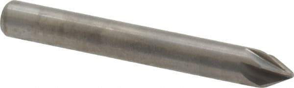 M.A. Ford - 3/16" Head Diam, 3/16" Shank Diam, 6 Flute 60° Solid Carbide Countersink - Bright Finish, 1-1/2" OAL, 0.04" Nose Diam, Single End, Straight Shank, Right Hand Cut - All Tool & Supply