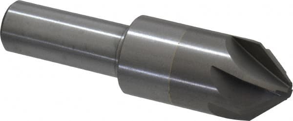 M.A. Ford - 3/4" Head Diam, 1/2" Shank Diam, 6 Flute 82° Solid Carbide Countersink - All Tool & Supply