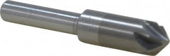 M.A. Ford - 3/8" Head Diam, 1/4" Shank Diam, 6 Flute 90° Solid Carbide Countersink - All Tool & Supply