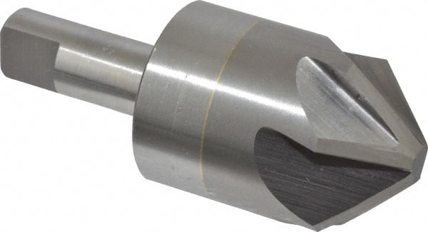 M.A. Ford - 1-1/4" Head Diam, 1/2" Shank Diam, 6 Flute 90° Solid Carbide Countersink - All Tool & Supply