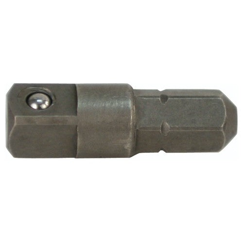 Hex to Square 1/4″ Socket Bit Adapter 1/4″ Drive 1/4″ Bit 25 mm Overall Length - All Tool & Supply